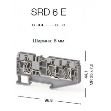 312200, Пружинная клемма серии  SRD 6E (Бежевый)  (упак 50 шт)