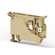 353400, Клеммник с держателем предохранителя (5x20, 5x25) до 10А на DIN-рейку, 6 мм.кв. (бежевый); ASK 5 (упак 50 шт)