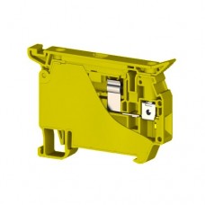 353403, Клеммник с держателем предохранителя (5x20, 5x25) до 10А на DIN-рейку, 6 мм.кв. (желтый); ASK 5 (упак 50 шт)