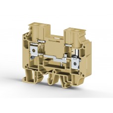 375900, Клеммник измерительный с возм. установки штекерных перемычек, 10мм.кв., (бежевый); WGO2IR (упак 50 шт)